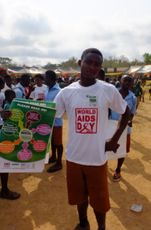 World AIDS day t-shirt and poster